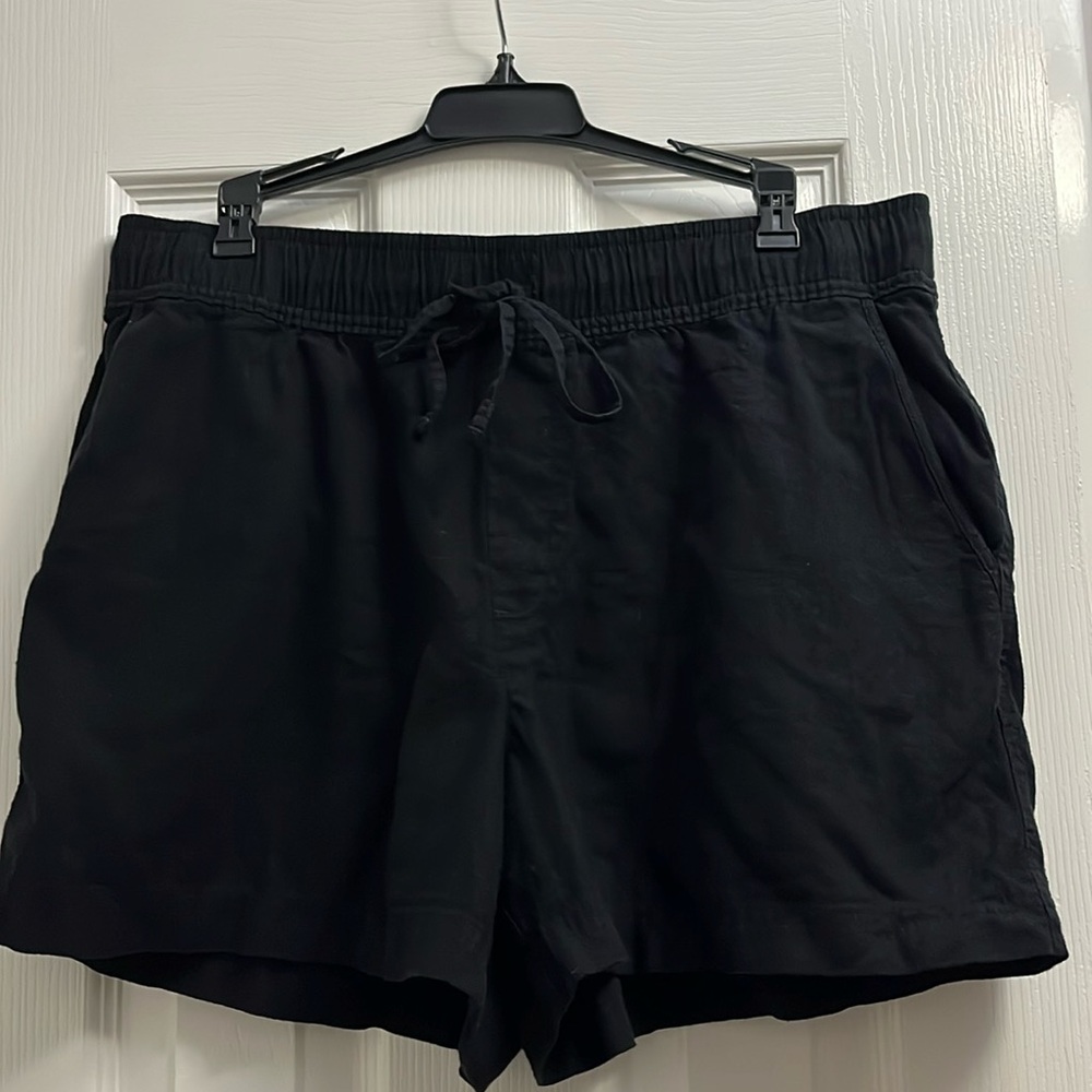 🛍️ Gap | Linen blend elastic waist shorts with drawstring and 4 pockets-size L